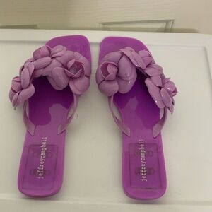 Jeffrey Campbell Purple Floral Women's Sandals. NWOT